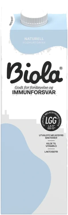 Biola Syrnet Lettmelk Laktosefri 1000 G