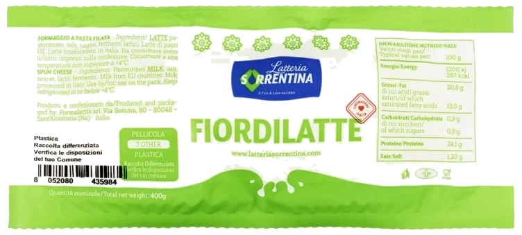 Fiordilatte Blokk 400g Latteria Sorrentina