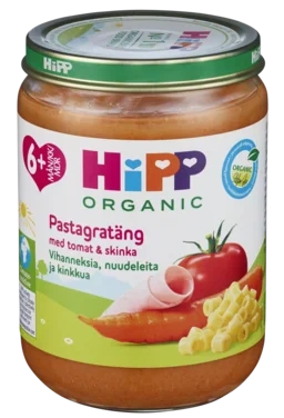 Hipp Pastagratäng m Tomat & Skinka 6m 190g