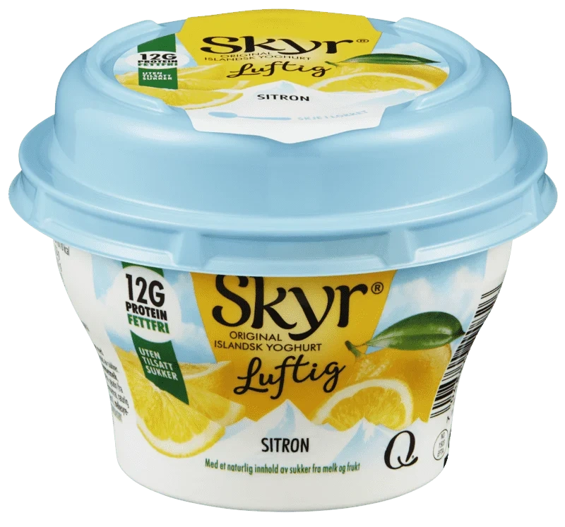 Q-skyr Luftig Sitron Beg 130g
