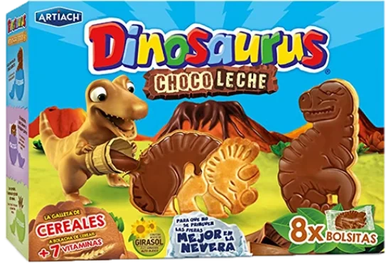 Dinosauruskjeks m melkesjokolade 340g