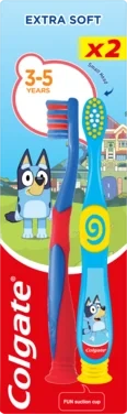 Colgate Tannbørste Bluey Kids 3-5 År 2pk