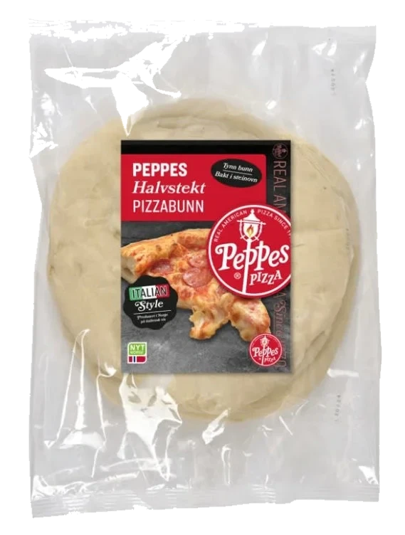 Pizzabunn Halvstekt 230g Peppes