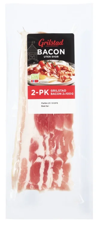 Bacon u/Svor 2pk 200g Grilstad