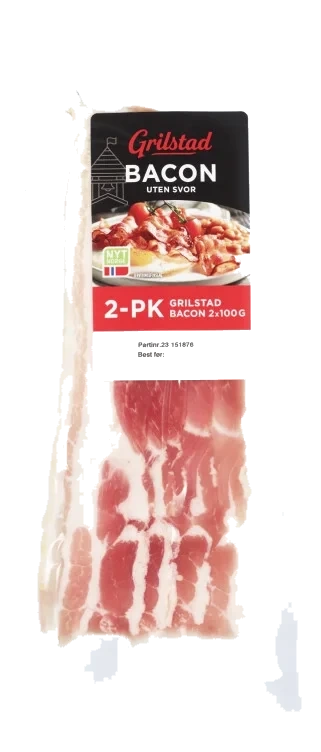 Bacon u/Svor 2pk 200g Grilstad