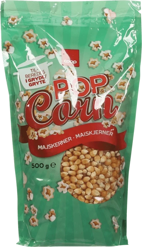 Coop Upoppet Popcorn 500g