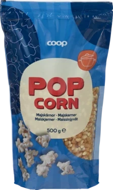 Coop Upoppet Popcorn 500g