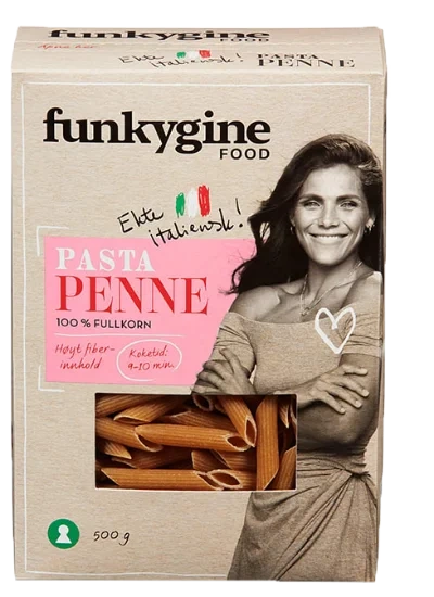 Funkygine Fullkorn Penne 500g