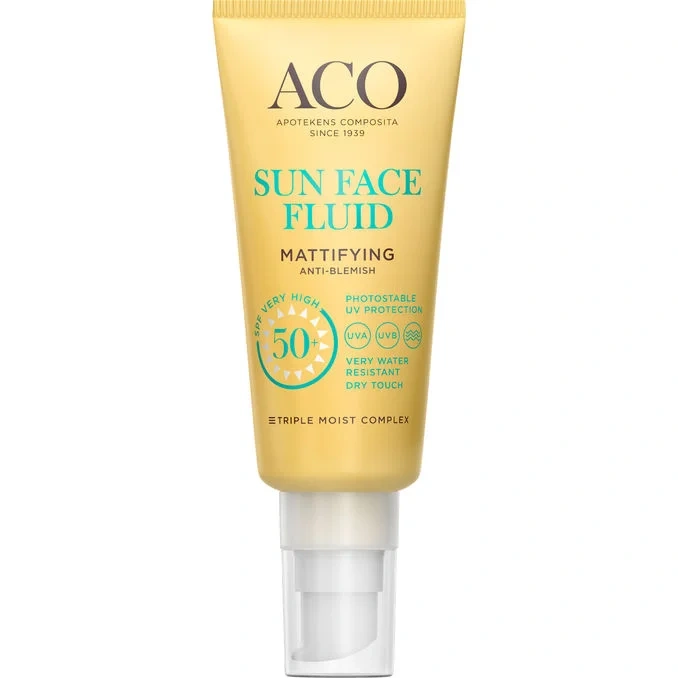 Solskydd Ansikte Mattifying SPF 50+