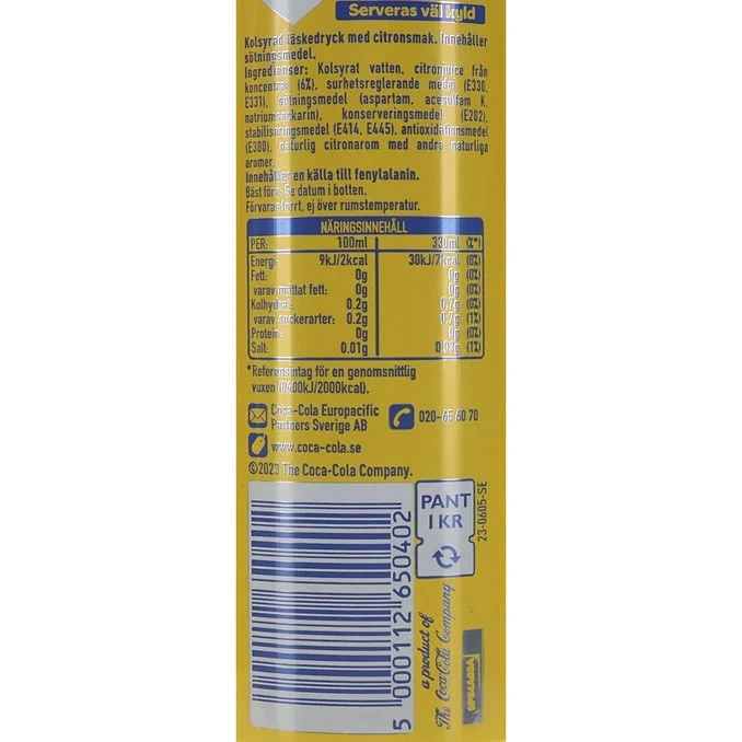 Fanta Zero Lemon
