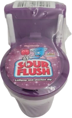 Sour Flush Lollipop and Sherbet Dip