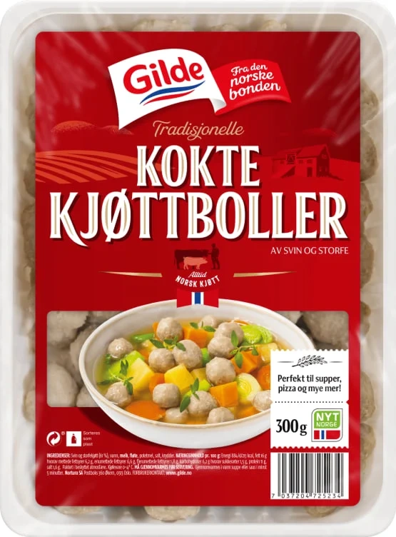 Kjøttboller Kokt 300g Enh