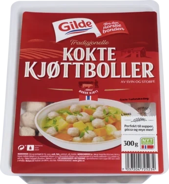 Kjøttboller Kokt 300g Gilde