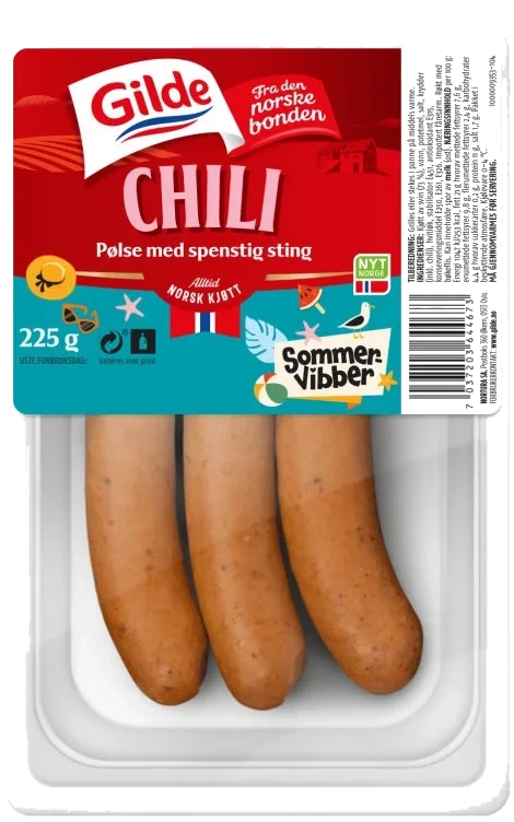 Spesialpølse Chili 225g Enh