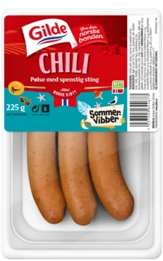Spesialpølse Chili 225g Gilde