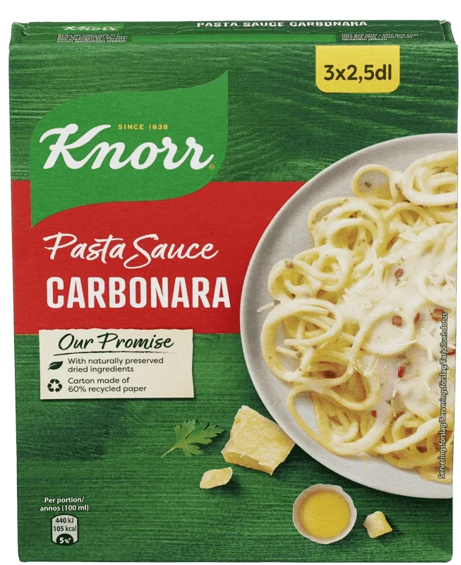 Knorr Carbonara Pastasaus 3pk