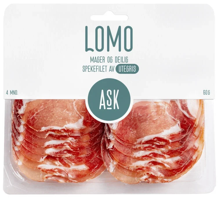 Lomo skivet 60g Ask Gård