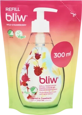 Bliw Håndsåpe Refill Markjordbær 300ml