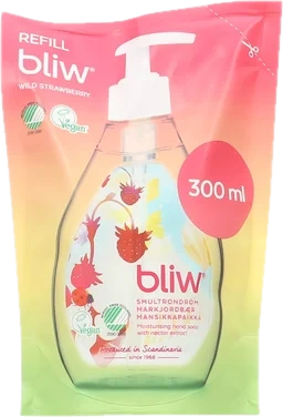 Bliw Håndsåpe Refill Markjordbær 300ml