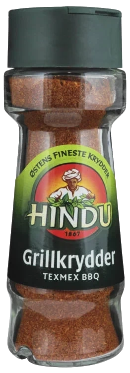 Grillkrydder Texmex Bbq 55g glass Hindu