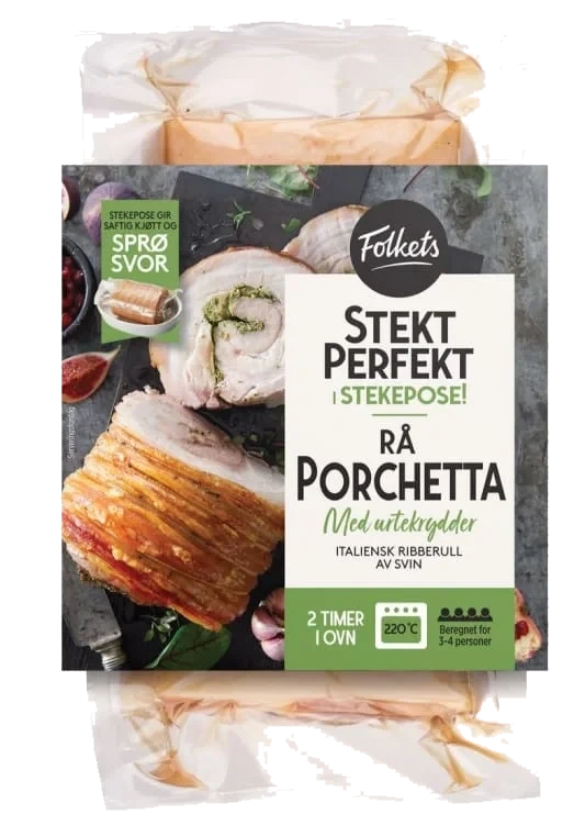 Svin Porchetta Stekepose Ca1,3kg Stekt Perfekt