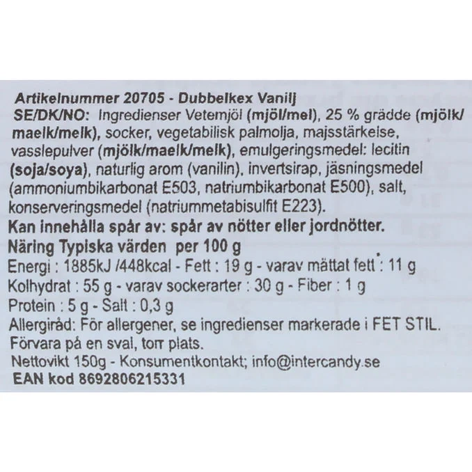 Dubbelkex Vanilj
