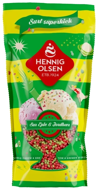 Strøssel Eple&Jordbær 100g Hennig-Olsen