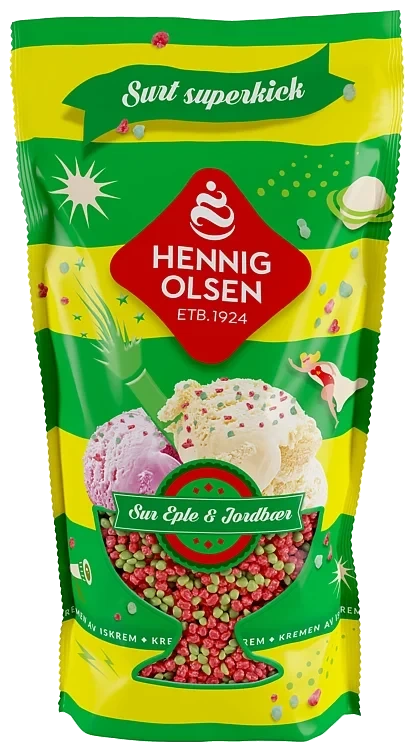 Strøssel Eple&Jordbær 100g Hennig-Olsen