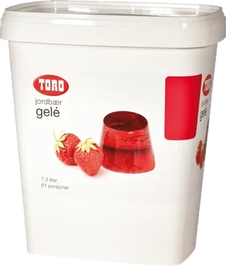 Jordbærgele 1,7kg Gir 7,3l