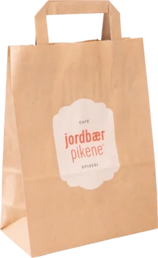 Jordbærpikene Bærepose Papir Liten 200/100x270mm