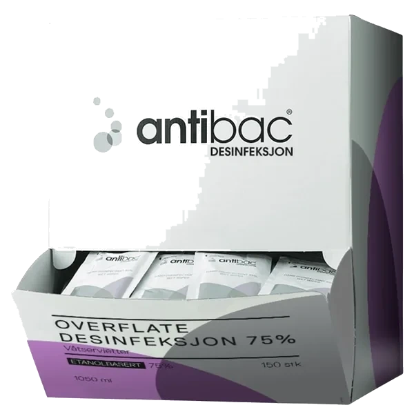 Våtservietter Overflate 150stk Antibac
