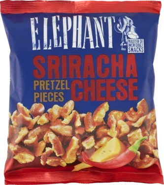 Elephant Pretzel Pieces Sriracha Cheese 125g