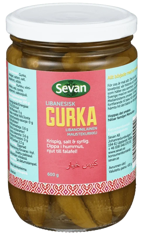 Sevan Libanesisk Sylteagurk 600g