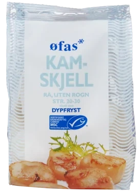 Øfas Msc Kamskjell u/Rogn 360g