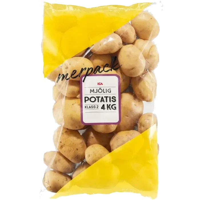 Potatis Mjölig 4kg Klass 2 ICA
