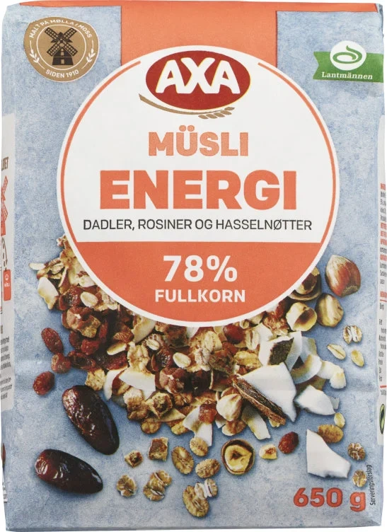 Müsli Energi 650g Axa