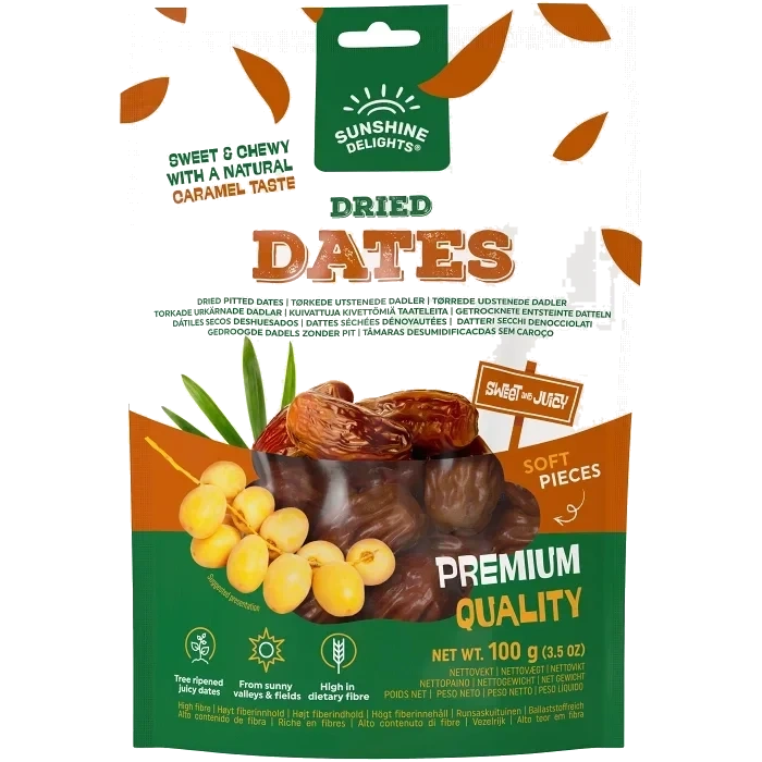 Torkade dadlar 100g Sunshine Delights