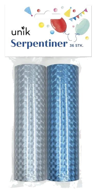 Serpentiner Metallic 2x18stk Unik