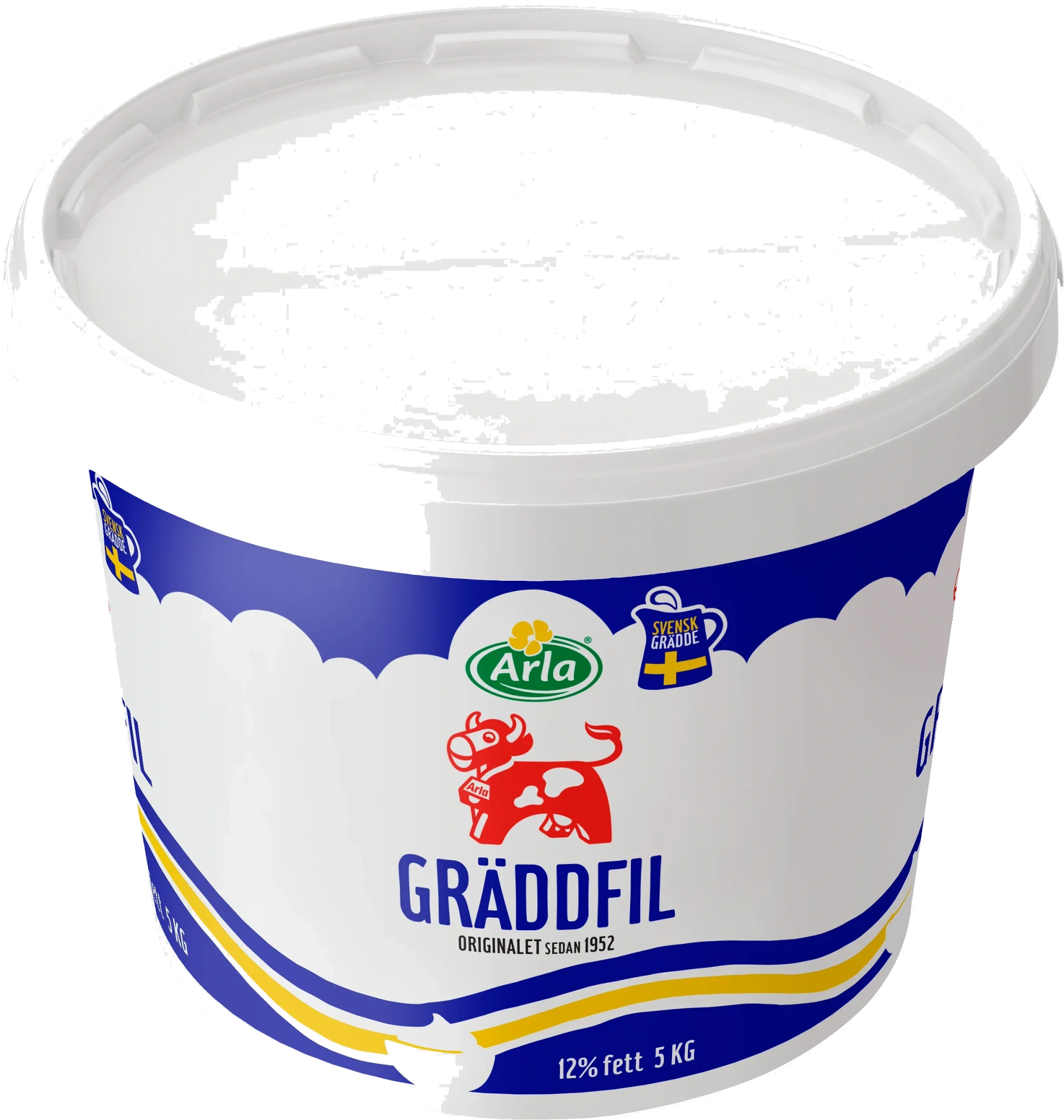 Gräddfil 12% hink 5 kg