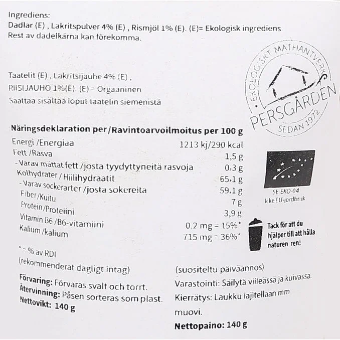 Hackade Lakritsdadlar Eko