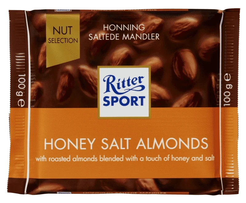 Ritter Sport Honey Salted Almonds 100g