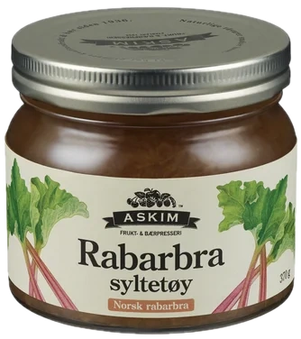 Rabarbrasyltetøy 370g Askim Frukt og Bærpresseri