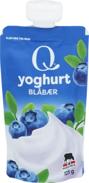 Q Yoghurt Blåbær 125g Pose