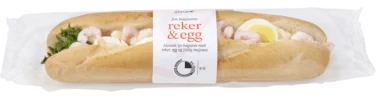 Baguette Reker og Egg 230g Smak