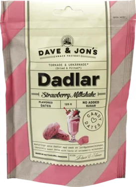 Dadlar Strawberry Milkshake 125g DAVE & JON'S