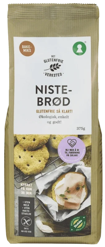 Nistebrød Miks 375g Det Glutenfrie Verksted