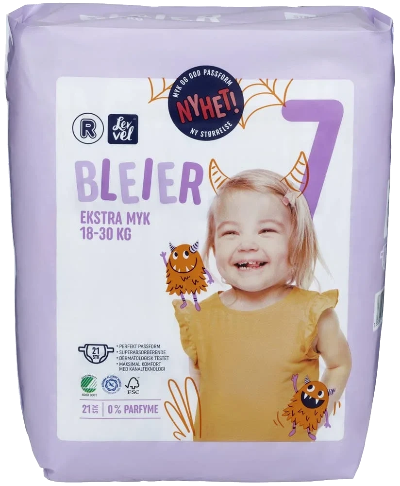 Lev vel ekstra myke bleier