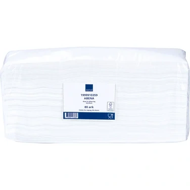 Allbruksklut Abena Excellent 1l 42x35cm Hvit Viskose Interfold