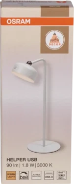 Led Lys Helper 3-i-1 Lampe Usb Hvit