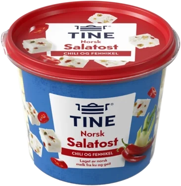 Salatost Chili&Fenikkel 220g Tine